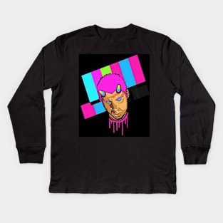 OG BUNNYDETH DEAD HEAD Kids Long Sleeve T-Shirt